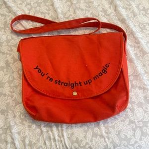 Ban.dō You’re Straight Up Magic embroidered laptop bag Gently used wear & tear
